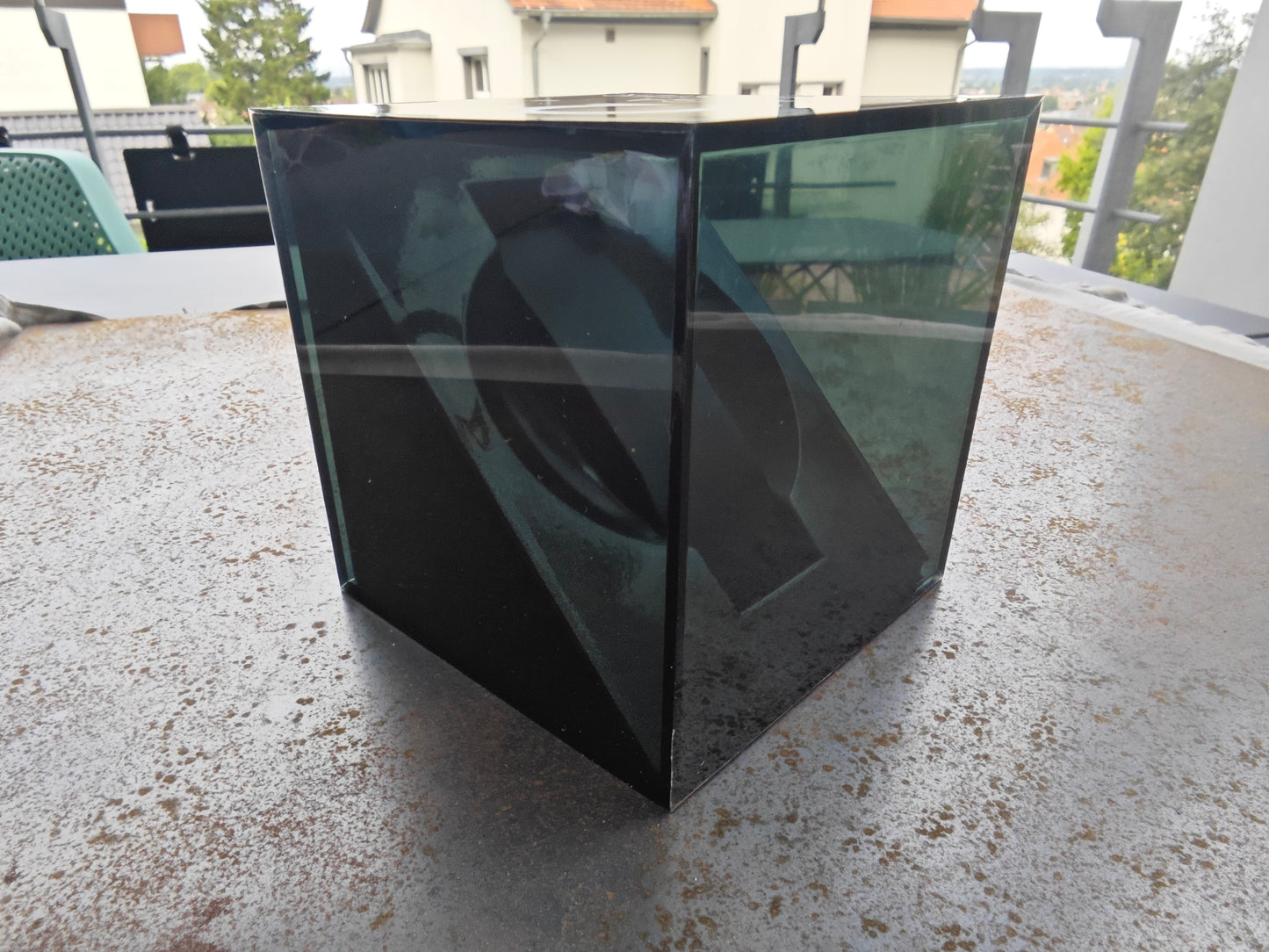 Scatola cubica in plexiglas OMEGA SEAMASTER estremamente rara per i modelli OMEGA Ploprof 600 e 1000