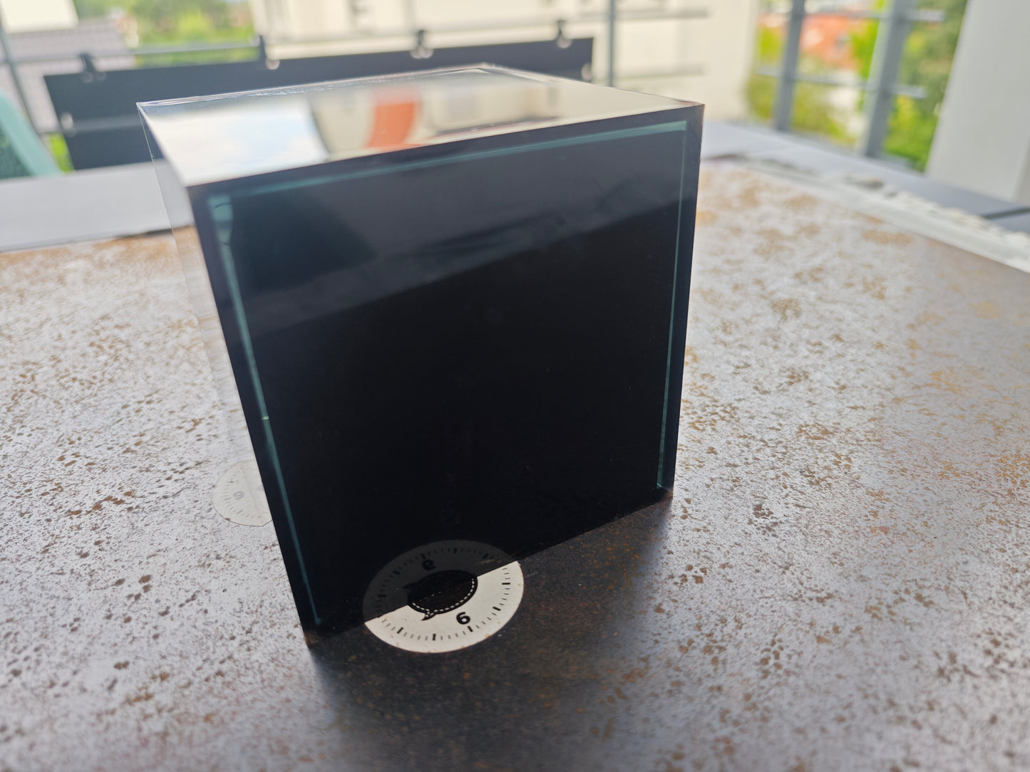 Scatola cubica in plexiglas OMEGA SEAMASTER estremamente rara per i modelli OMEGA Ploprof 600 e 1000