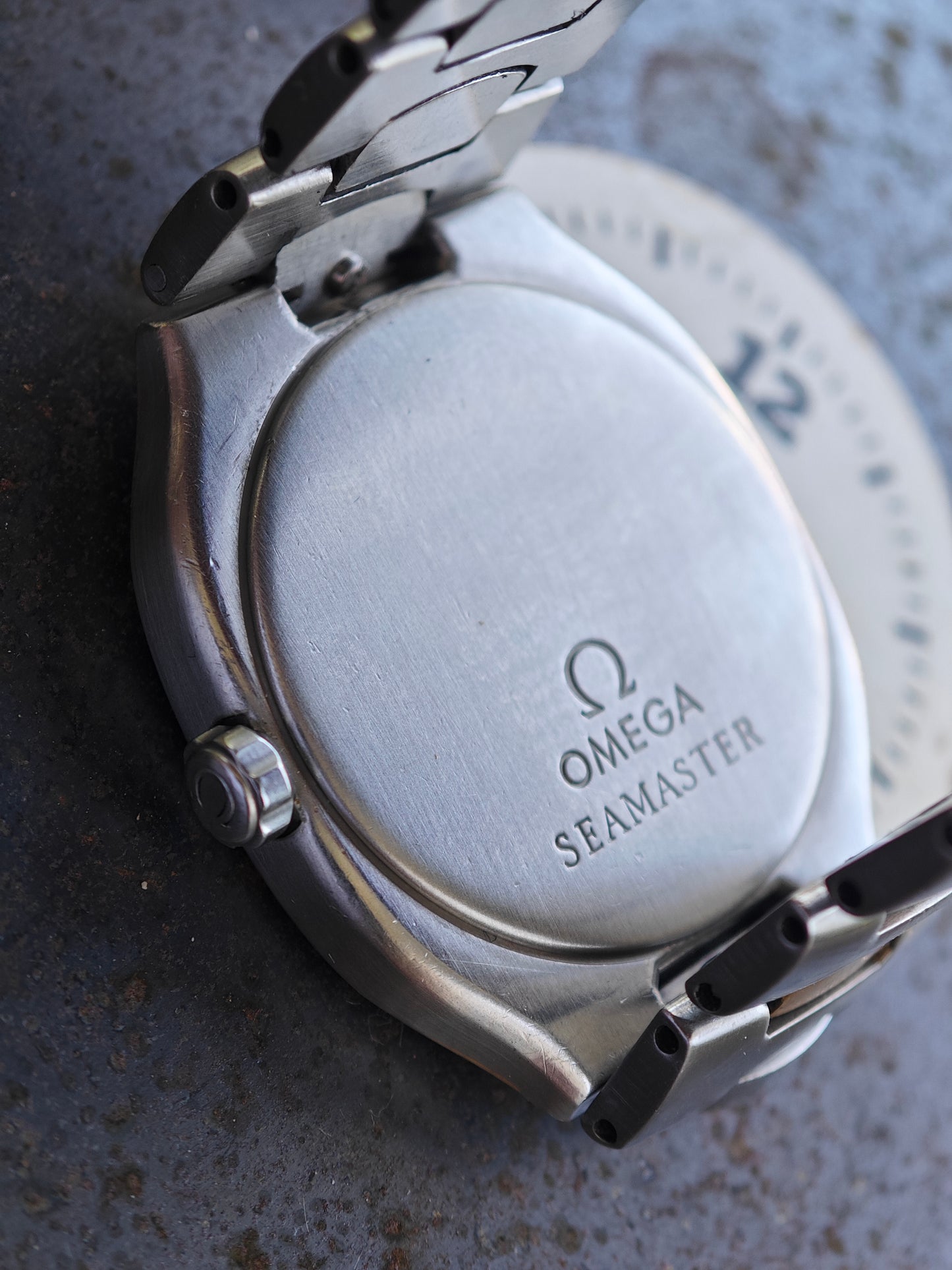 OMEGA SEAMASTER Polaris Manhattan quadrante dorato Cal 1444 Raro bracciale bicolore