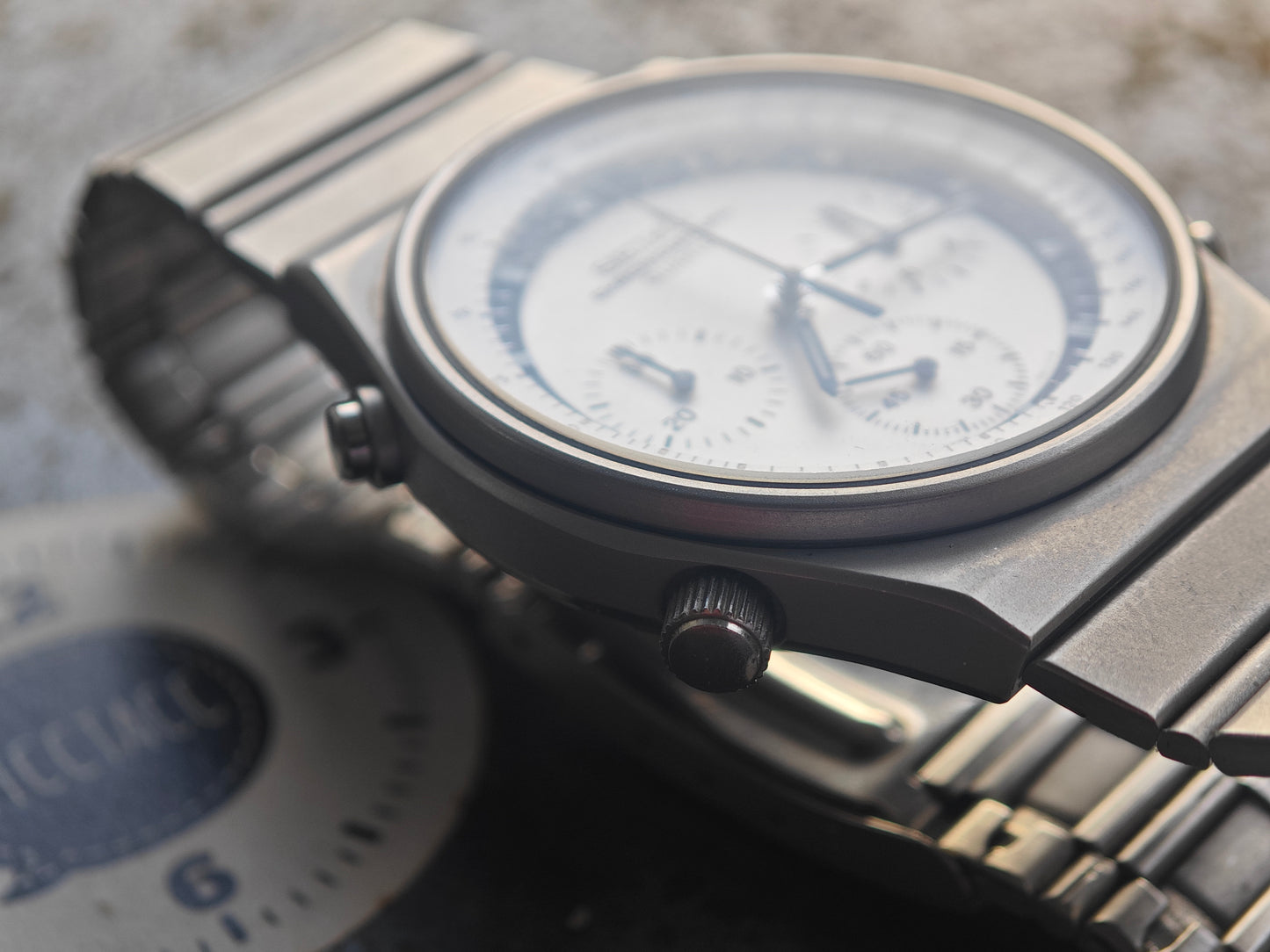 MINT+++ SEIKO 7a28-7010 Speedtimer quadrante bianco