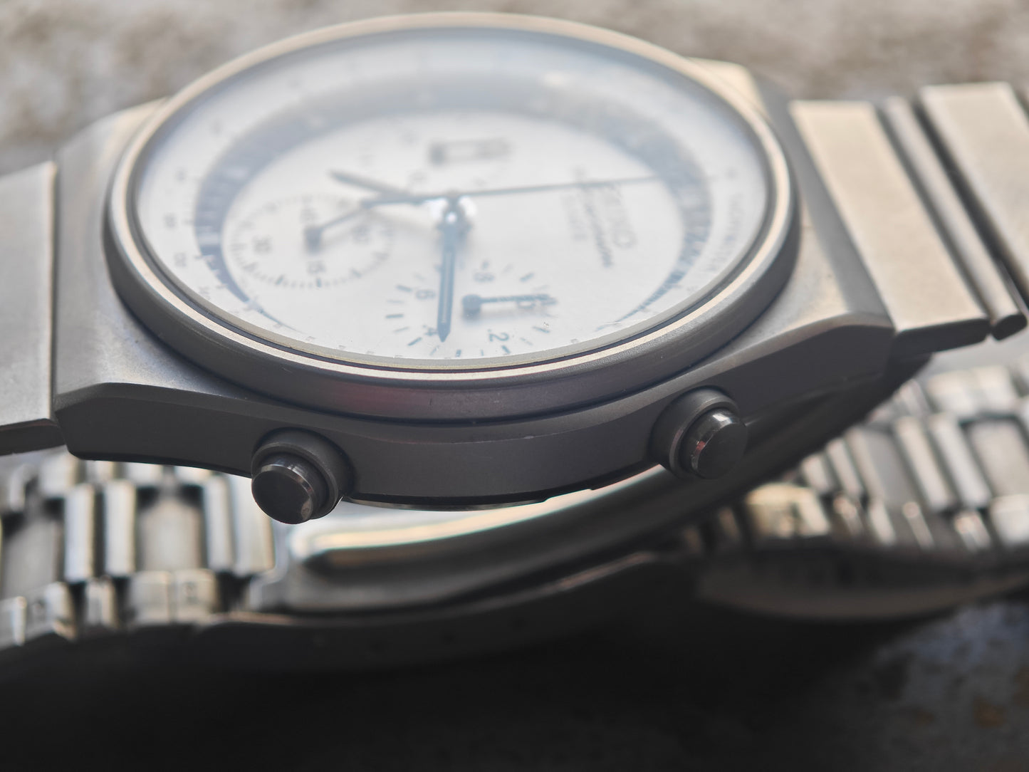 MINT+++ SEIKO 7a28-7010 Speedtimer quadrante bianco