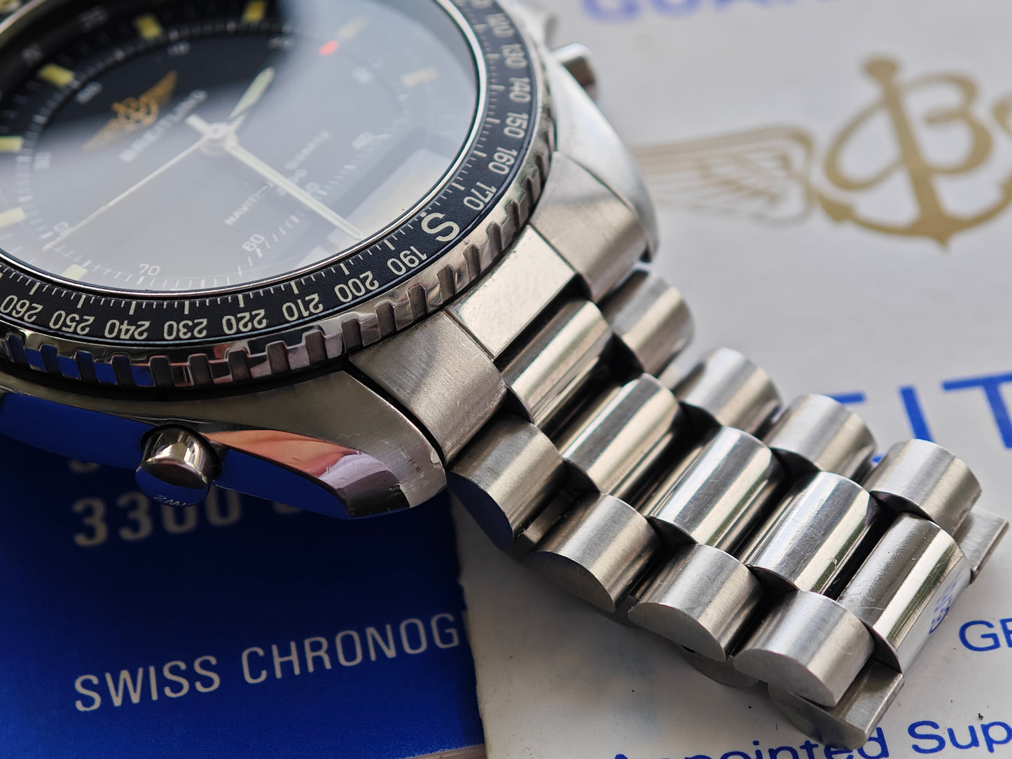 Breitling Navitimer Quartz 80191 - FULL SET - TOP CONDITIONS - 1989