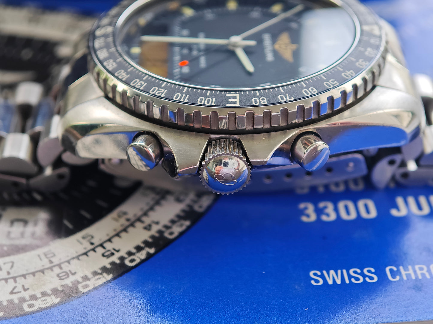 Breitling Navitimer Quartz 80191 - FULL SET - TOP CONDITIONS - 1989