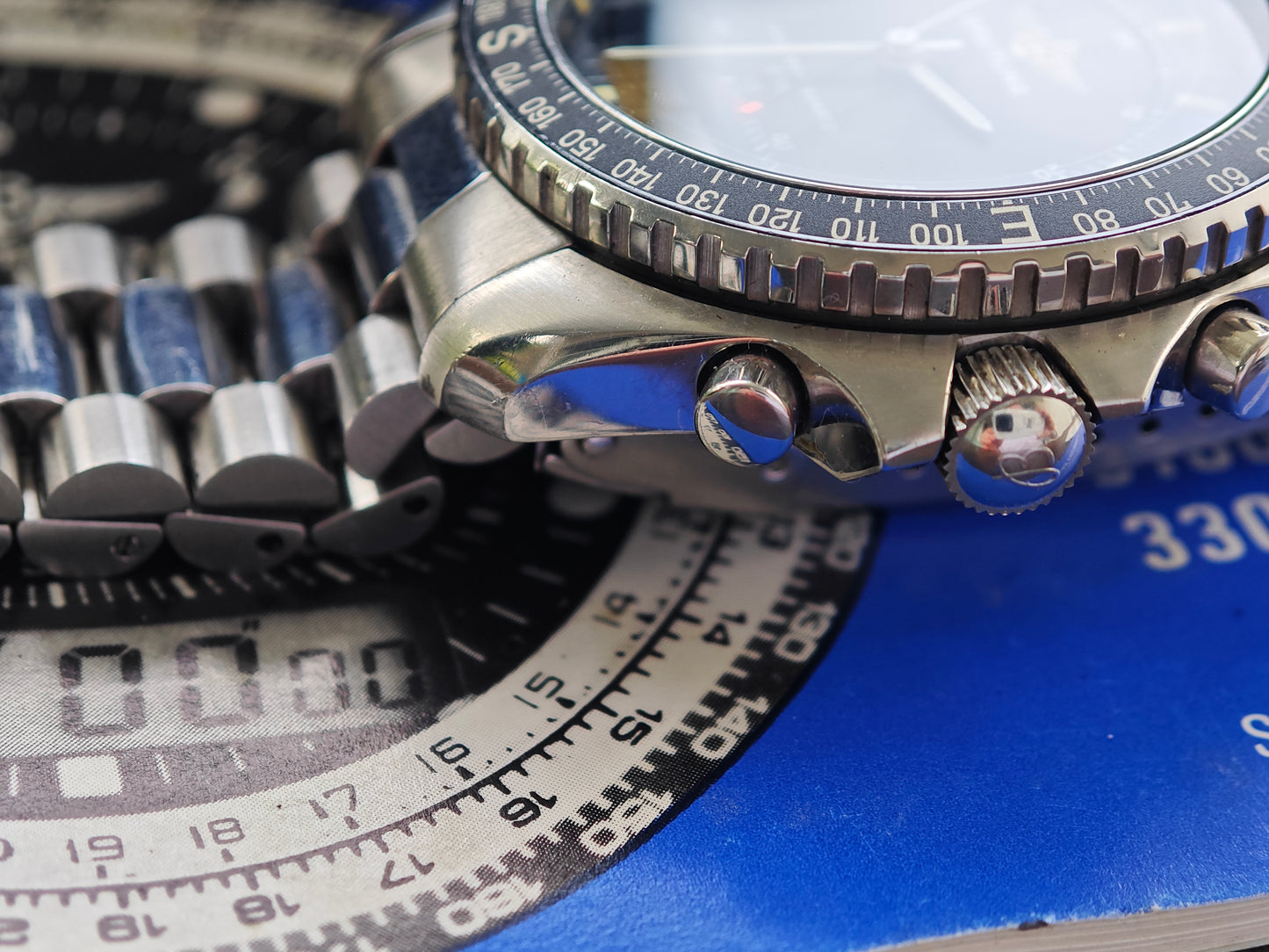 Breitling Navitimer Quartz 80191 - FULL SET - TOP CONDITIONS - 1989