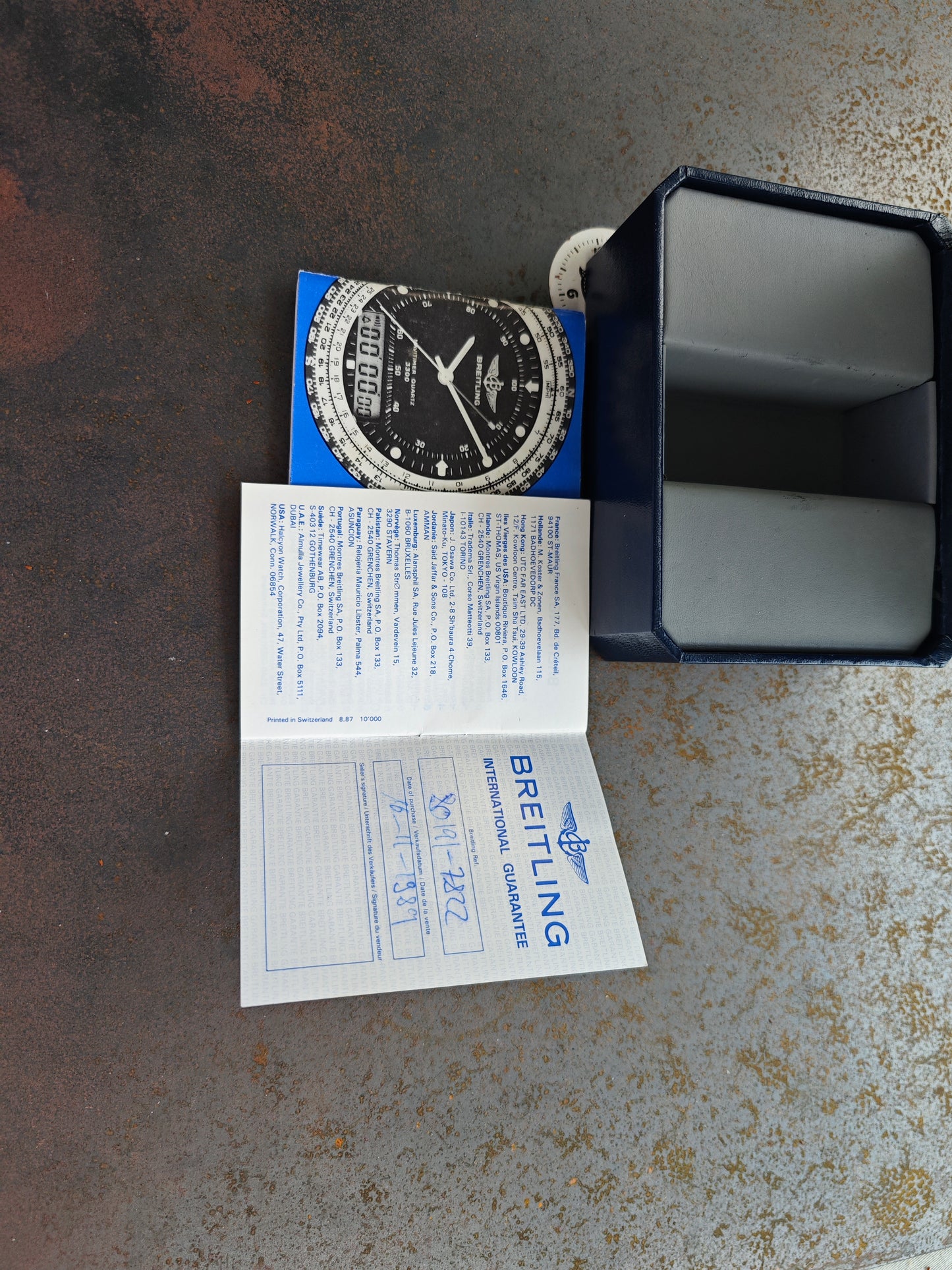 Breitling Navitimer Quartz 80191 - FULL SET - TOP CONDITIONS - 1989