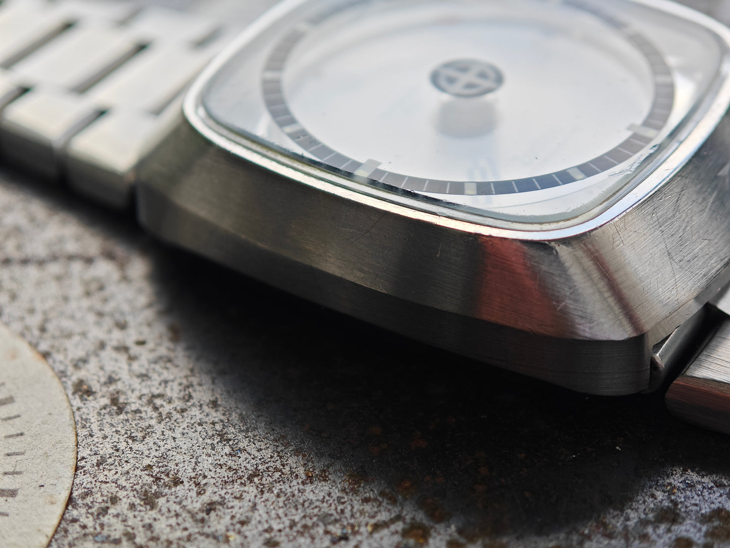 Quadrante argento misterioso Zodiac Astrographic SST e bracciale Chatelain