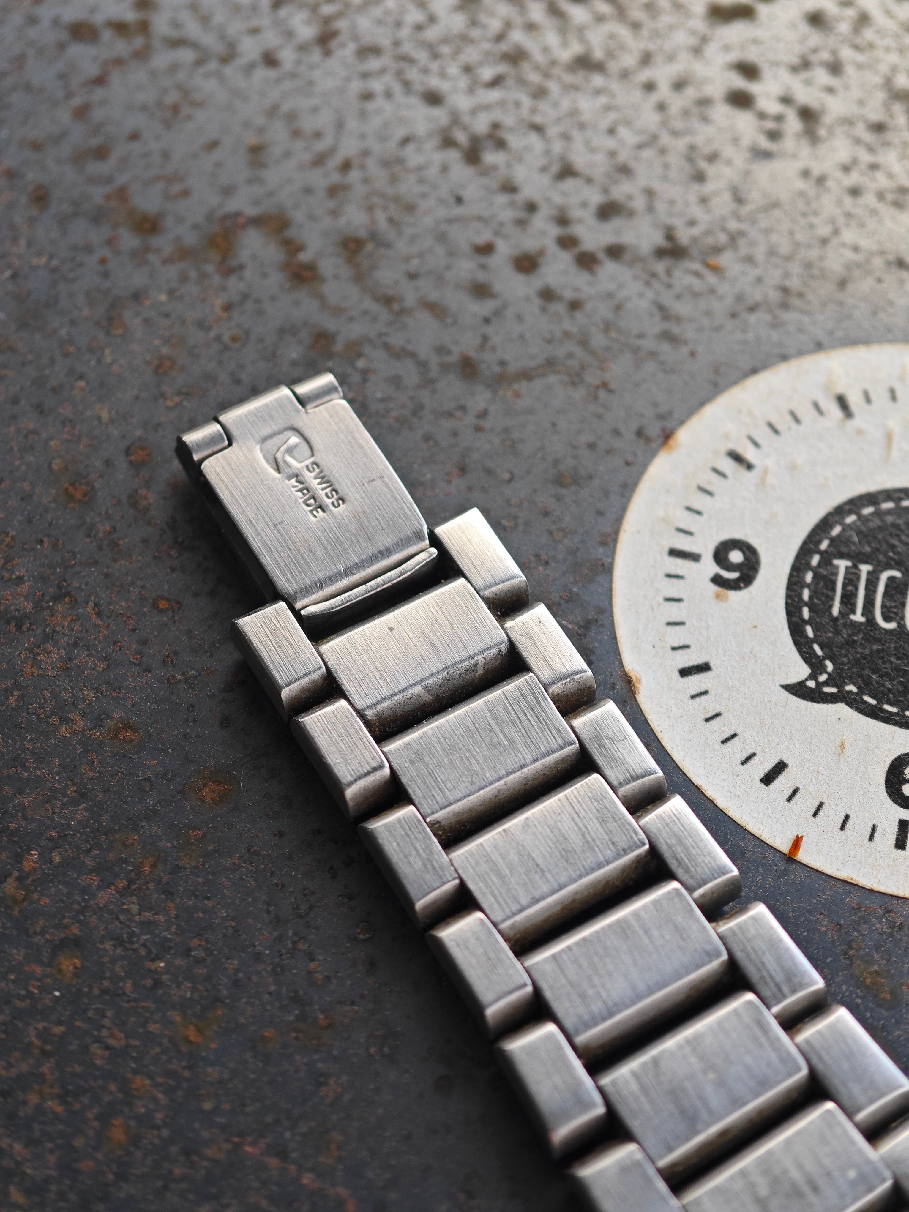 Zodiac Astrographic SST Mystery Silver Dial & Chatelain bracelet