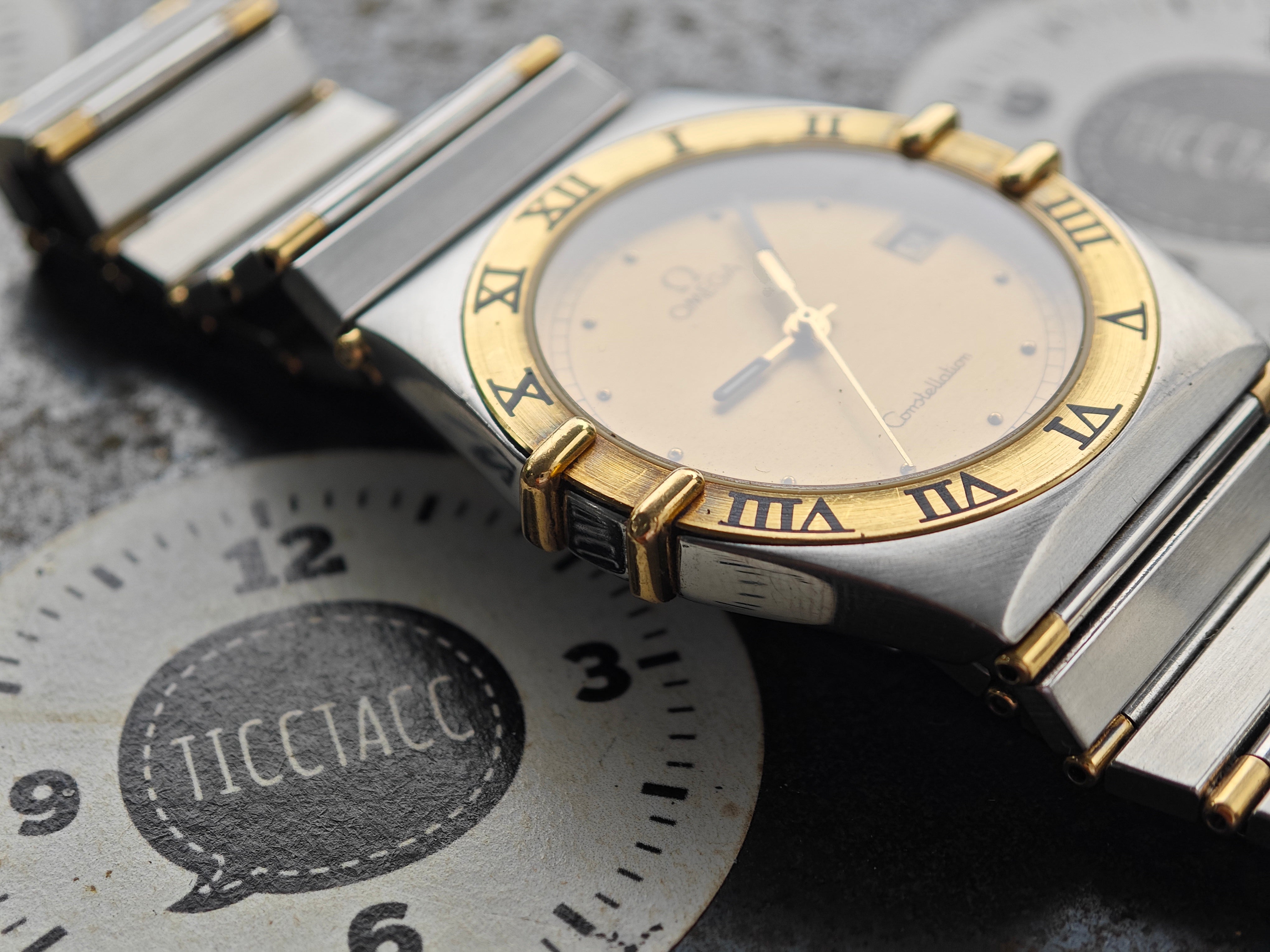 Perfect OMEGA Constellation Manhattan bicolor with bicolor