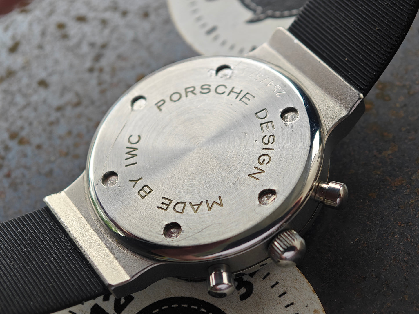 TOP IWC PORSCHE DESIGN Ultra Sportivo 02 Ref. 3720 Cronografo - cinturino da 19,5 cm !!