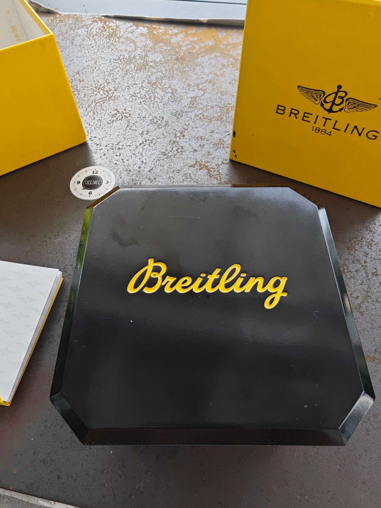 Breitling Aerospace F56062, blaues Zifferblatt, zweifarbig – komplettes Set, 1995