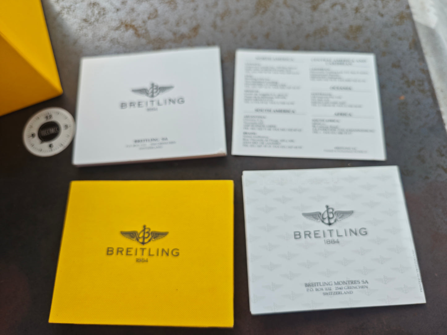 Breitling Aerospace F56062, blaues Zifferblatt, zweifarbig – komplettes Set, 1995