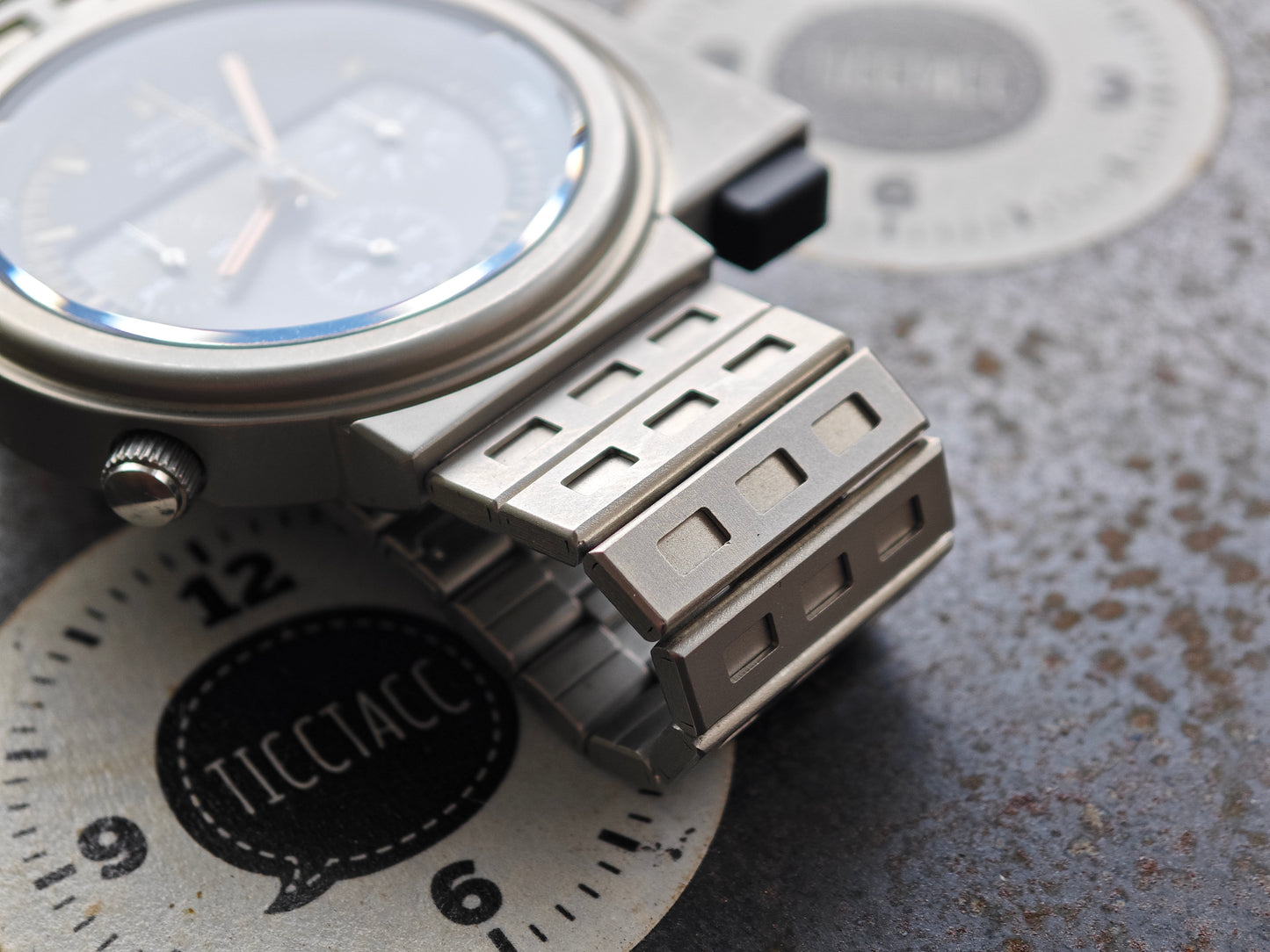 NOS SEIKO Alien Ripley 7a28-7000 argento PVD