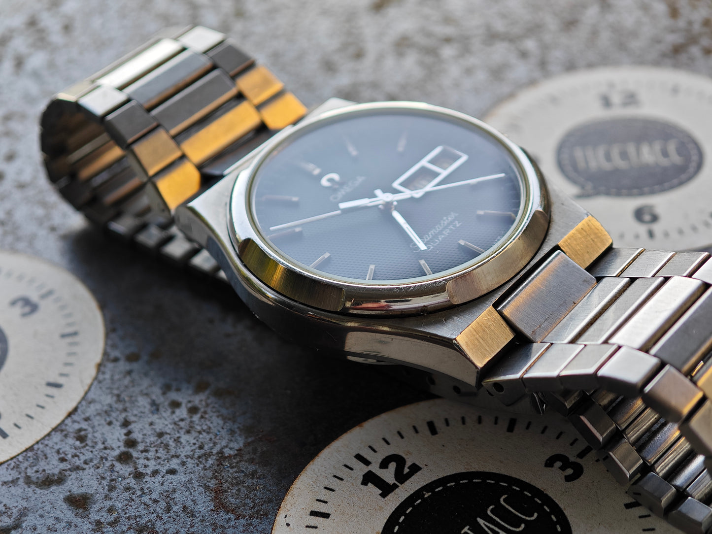 OMEGA SEAMASTER Quarzo Quadrante Waffle Cal. 1345 ASSISTENZA