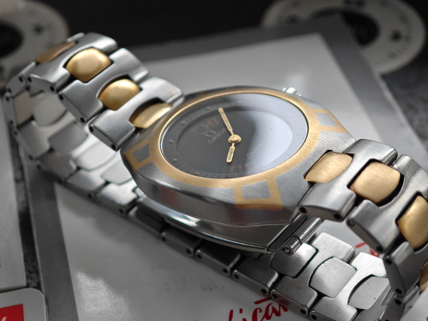 OMEGA SEAMASTER POLARIS Bracciale bicolore multifunzione FULL SET del 1994