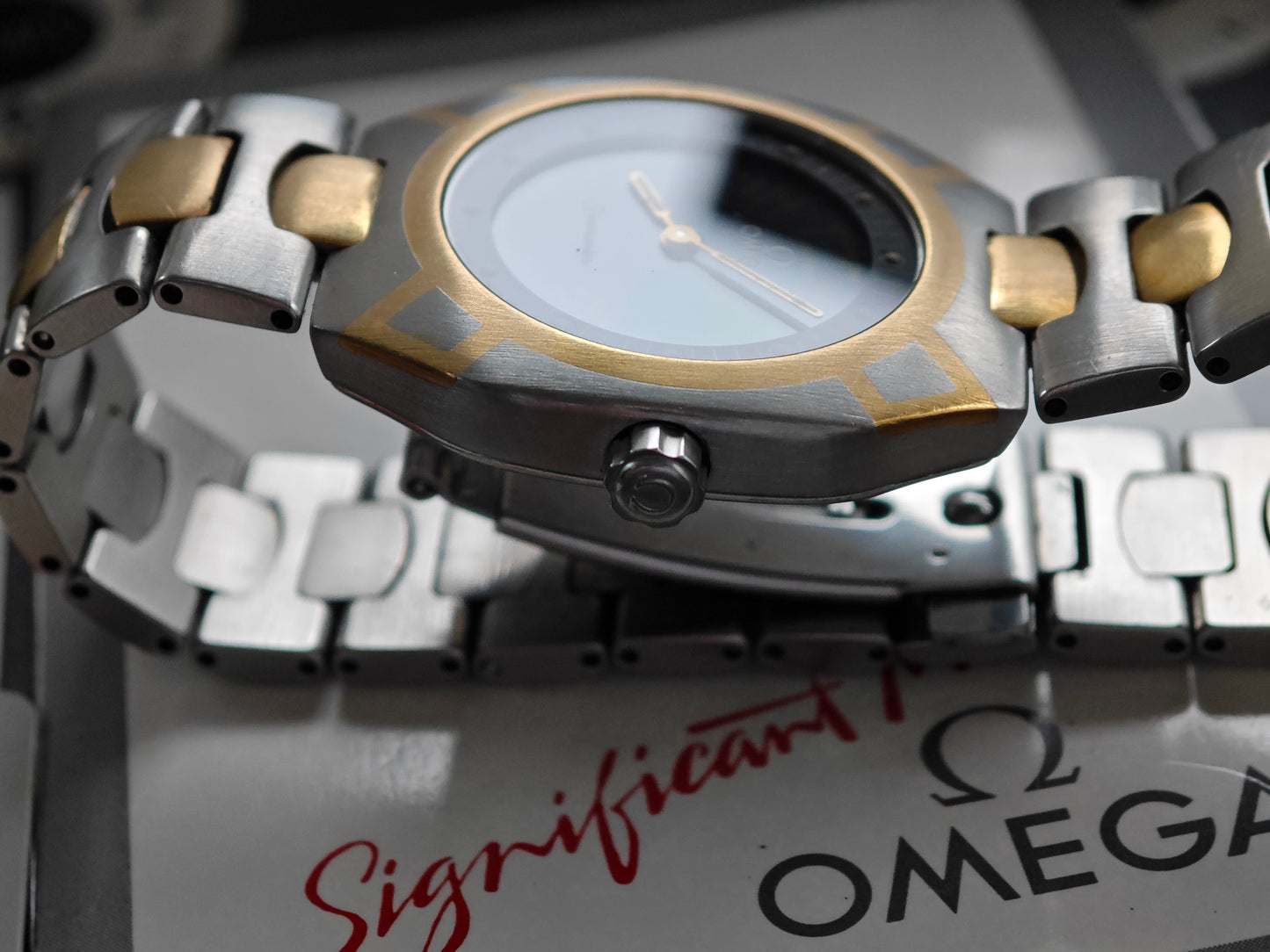 OMEGA SEAMASTER POLARIS Bracciale bicolore multifunzione FULL SET del 1994