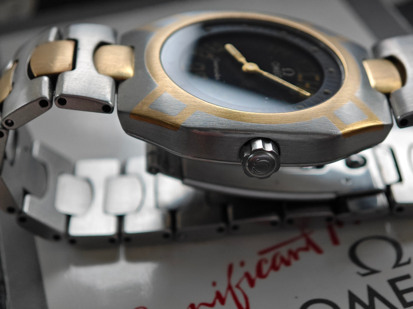 OMEGA SEAMASTER POLARIS Bracciale bicolore multifunzione FULL SET del 1994