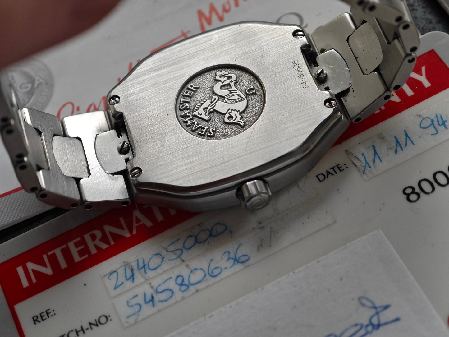 OMEGA SEAMASTER POLARIS Bracciale bicolore multifunzione FULL SET del 1994