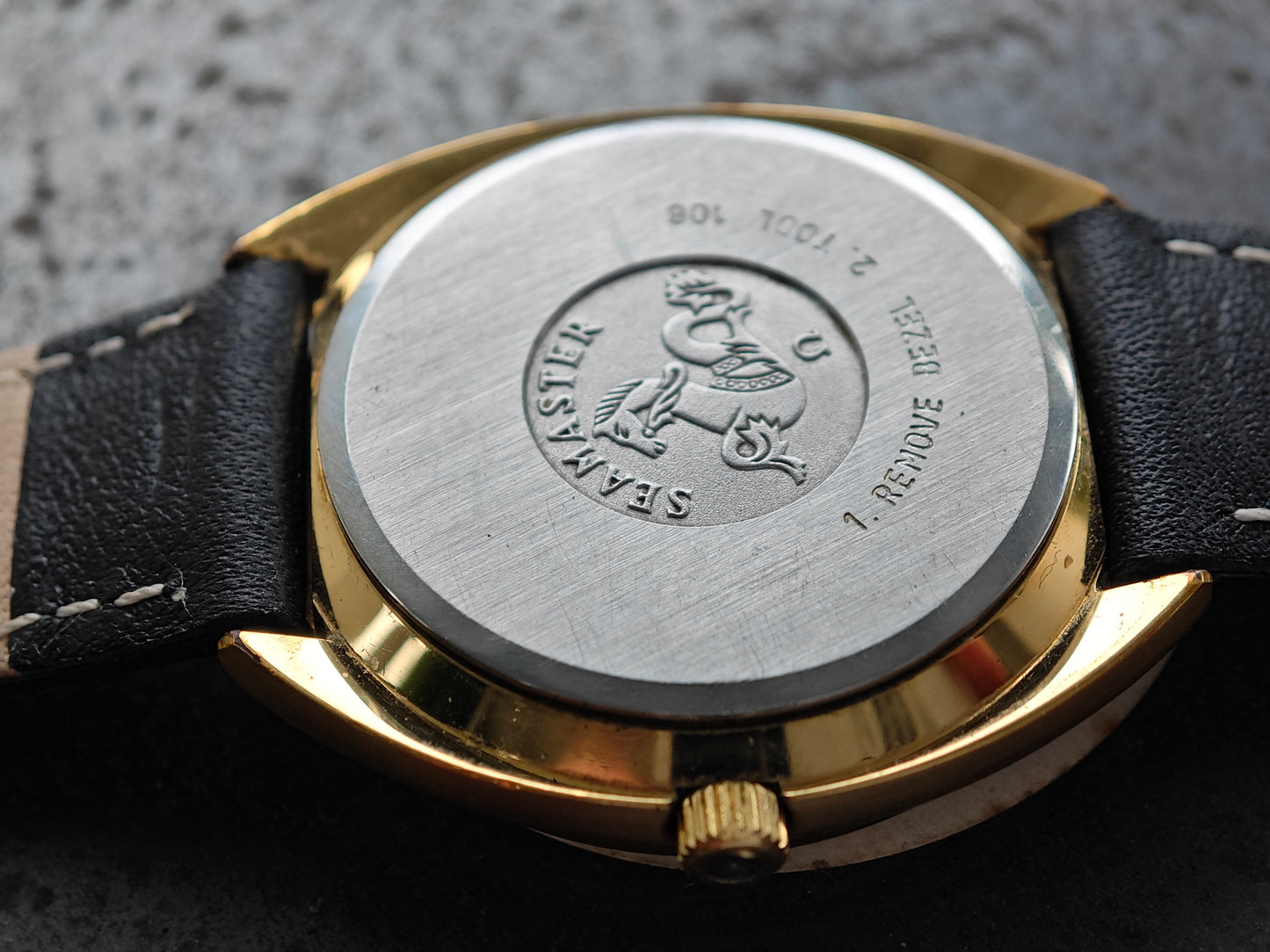 OMEGA SEAMASTER Quarzo placcato oro Cal. 1342