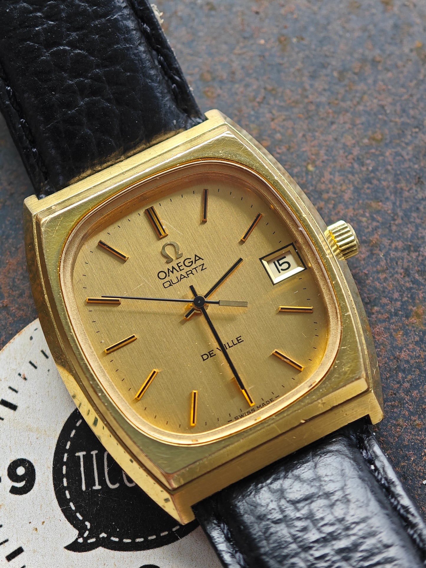 OMEGA DeVille De Ville Quartz goldplated Cal. 1342