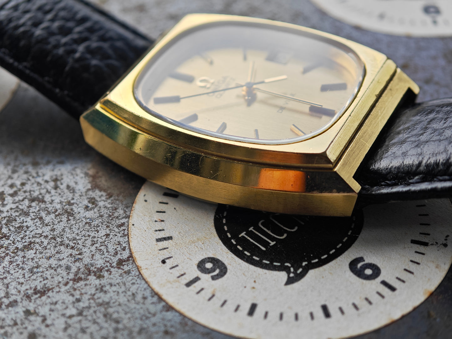 OMEGA DeVille De Ville Quartz goldplated Cal. 1342