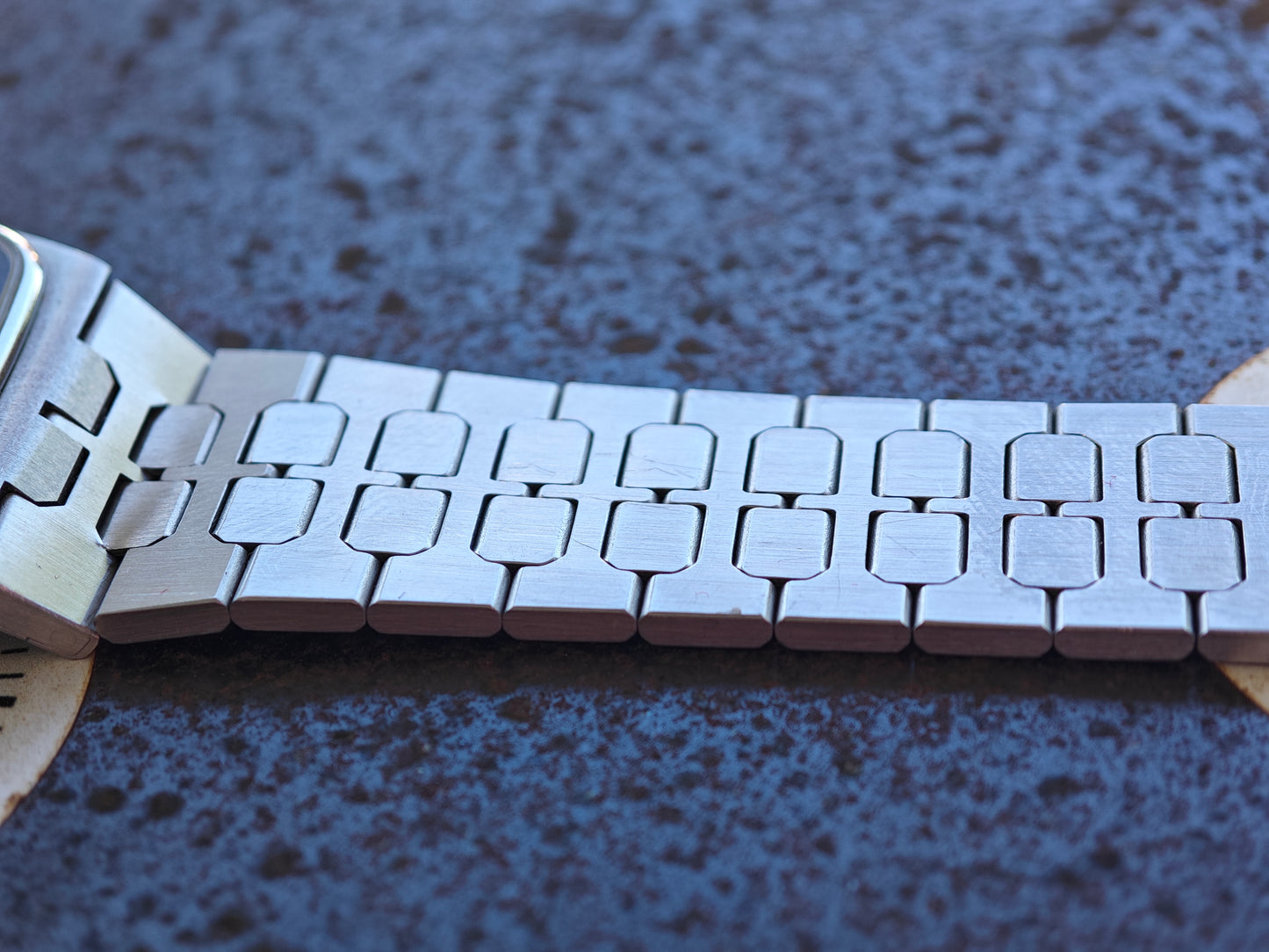 As New OMEGA DeVille De Ville Slate Dial AP style bracelet Cal. 1336