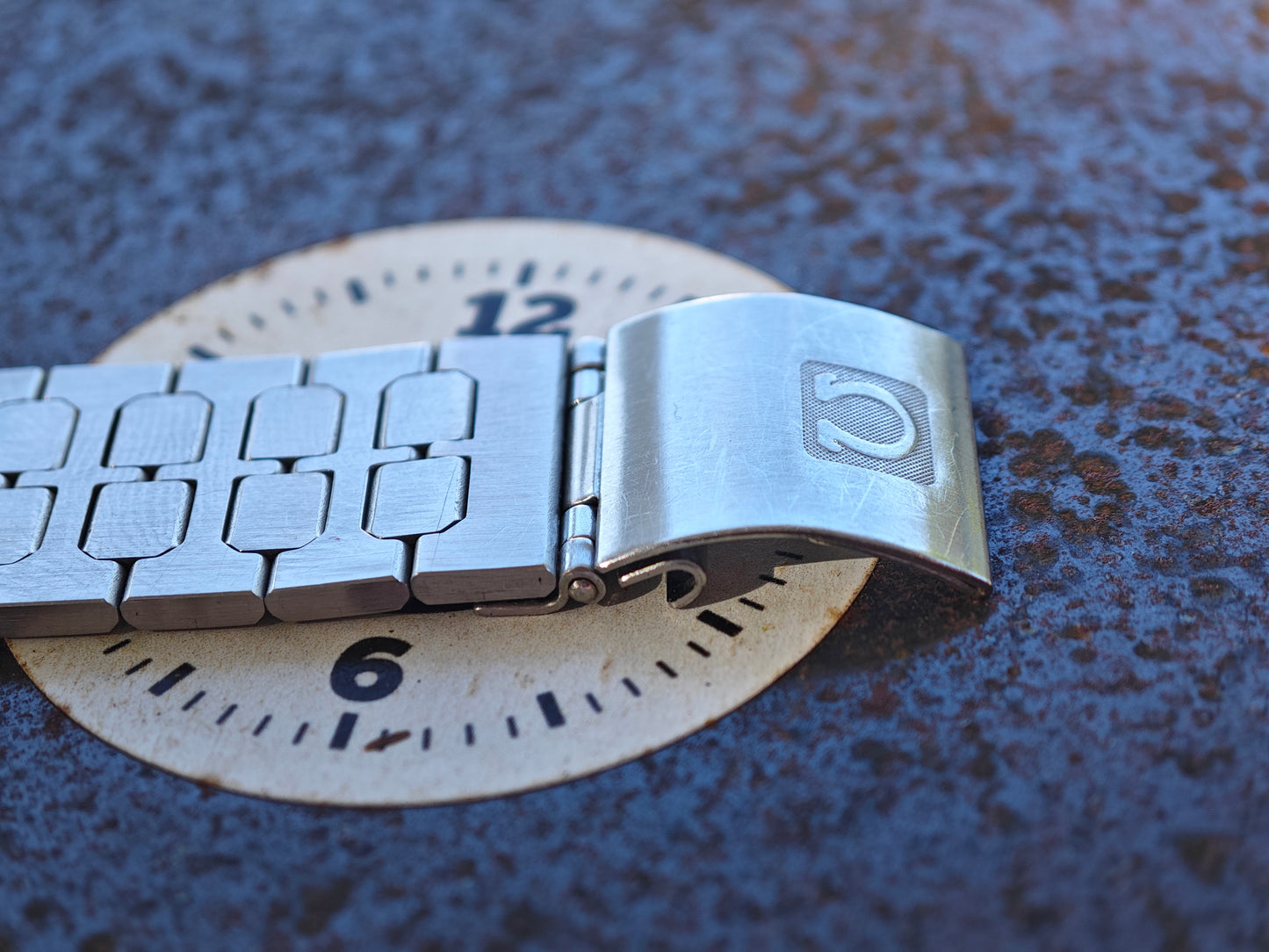 As New OMEGA DeVille De Ville Slate Dial AP style bracelet Cal. 1336