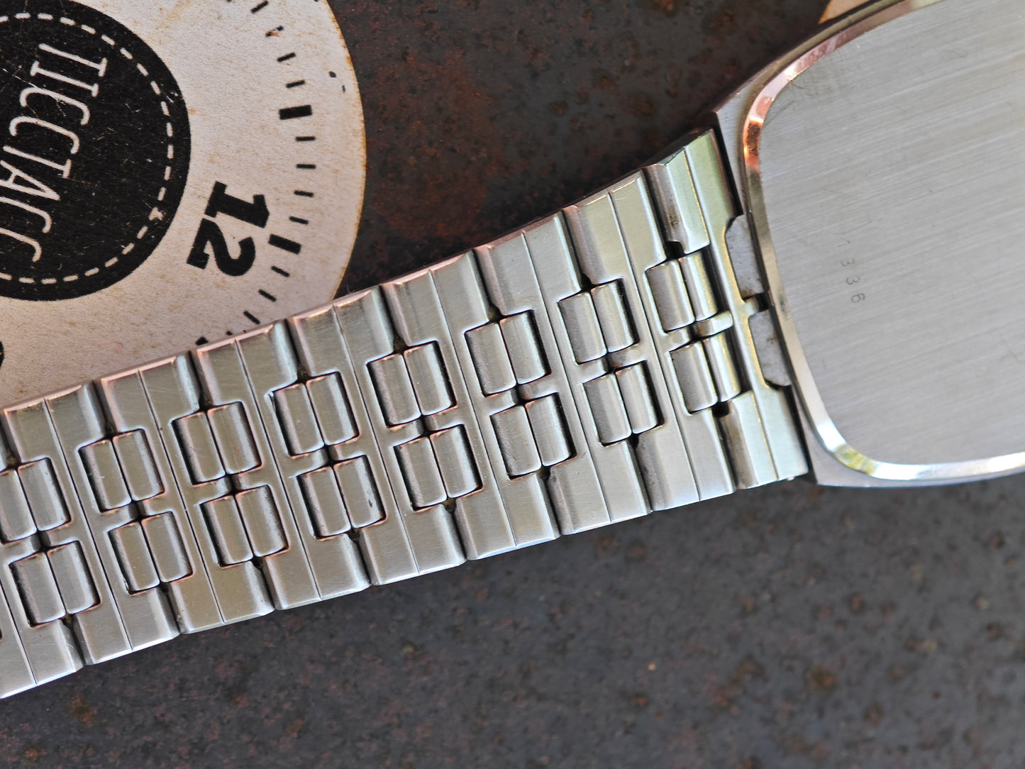 As New OMEGA DeVille De Ville Slate Dial AP style bracelet Cal. 1336