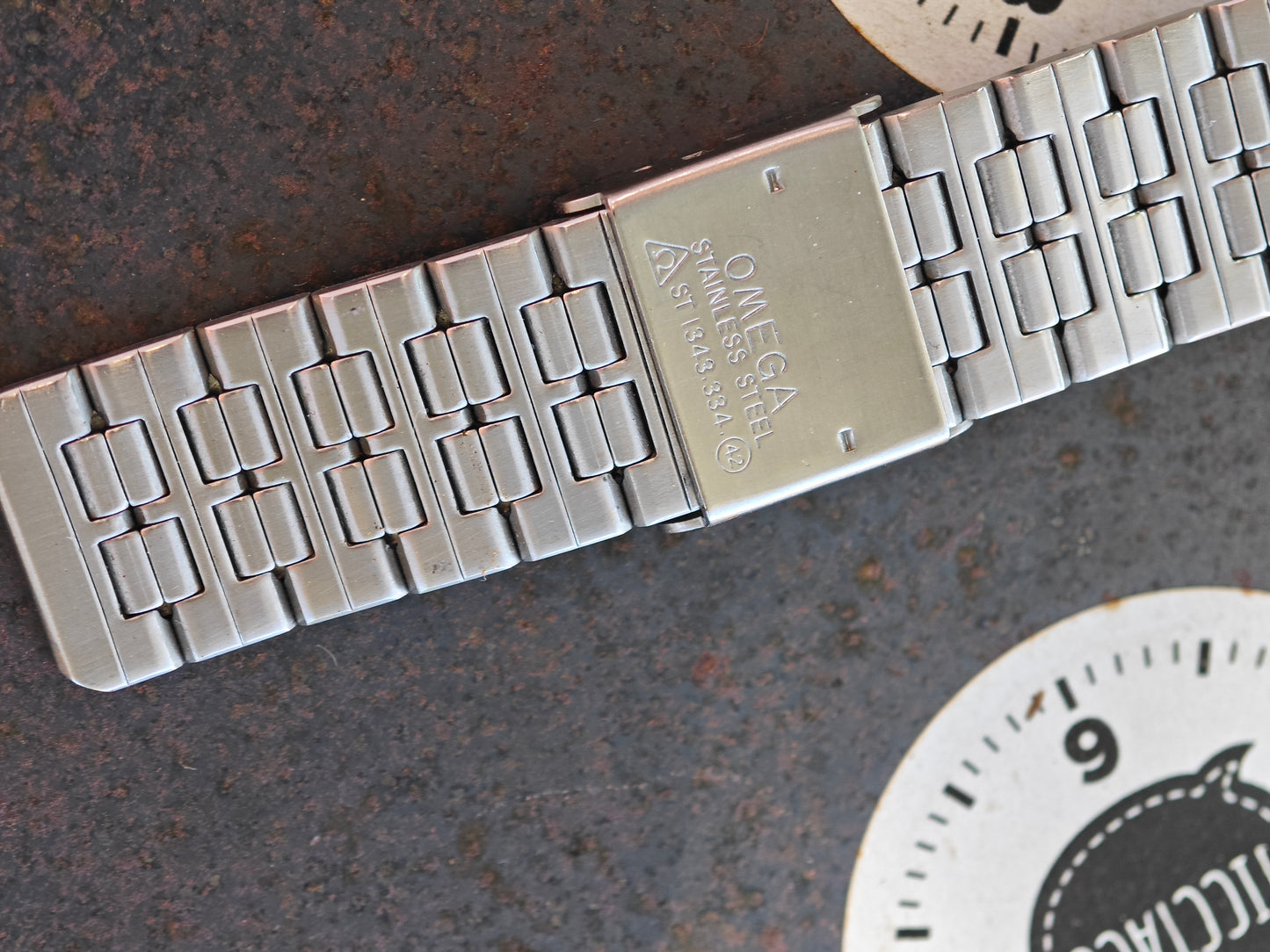 As New OMEGA DeVille De Ville Slate Dial AP style bracelet Cal. 1336