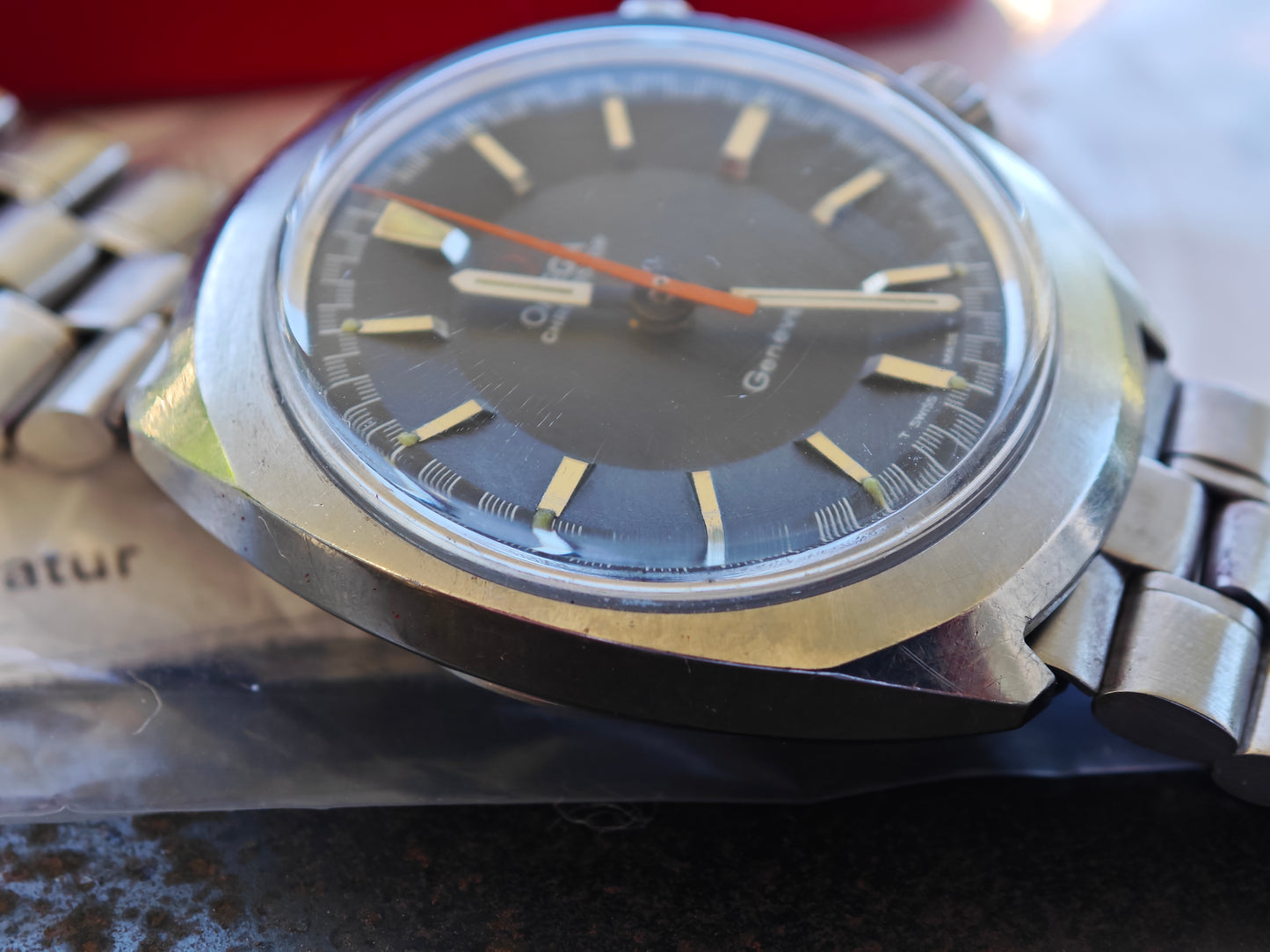 OMEGA Geneve ChronoStop & super rare bracelet, box and service papers 04-2024