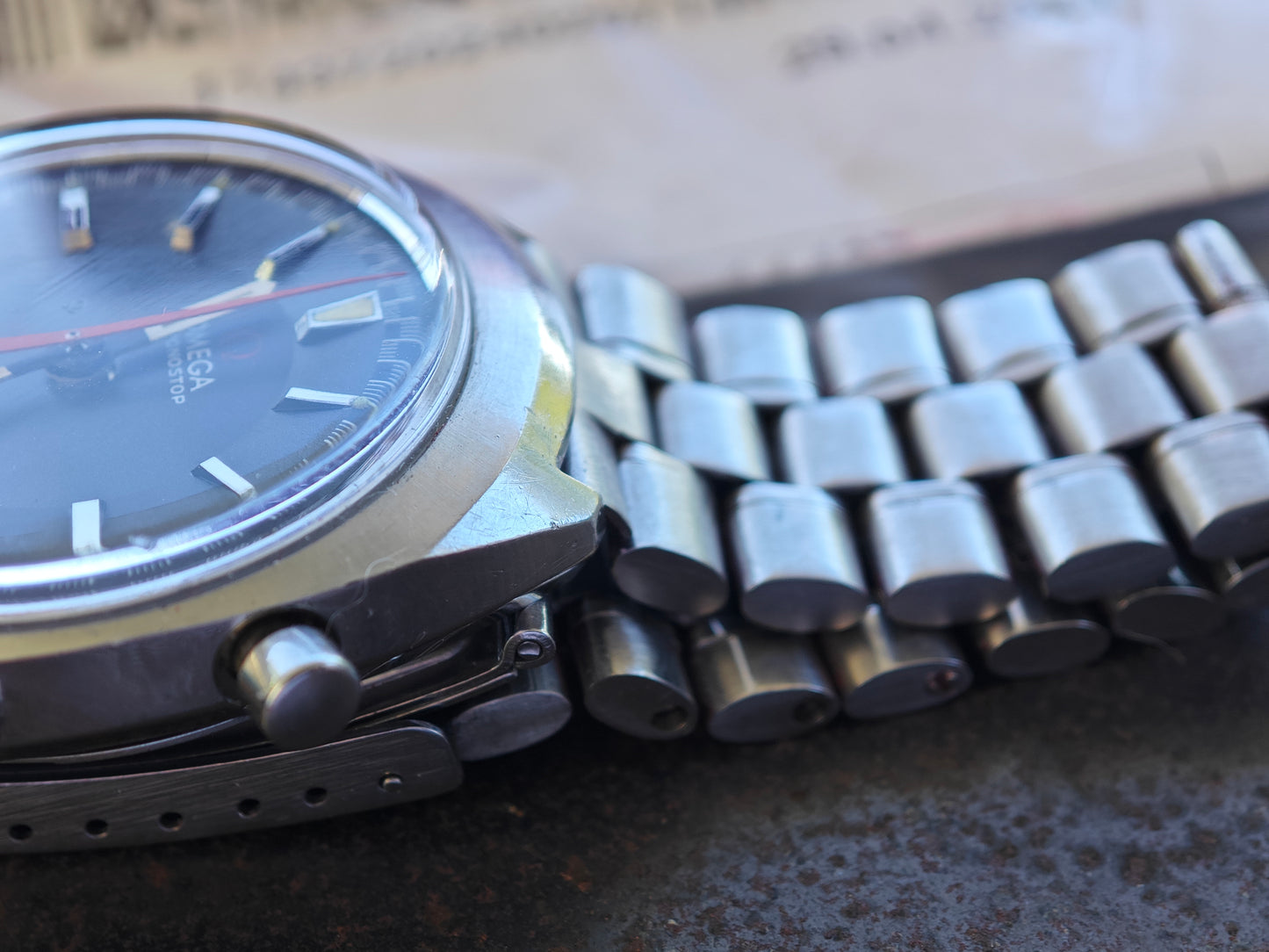 OMEGA Geneve ChronoStop & super rare bracelet, box and service papers 04-2024