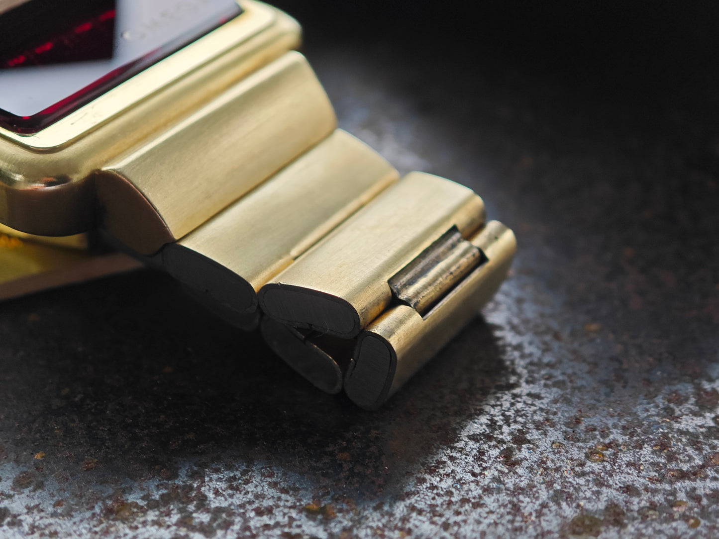 N.O.S. OMEGA Time Computer TC3 LED cal. 1602 gold plated Full Set 1977 - New Module