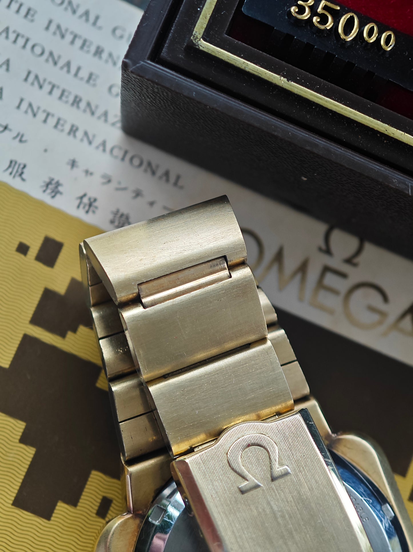 N.O.S. OMEGA Time Computer TC3 LED cal. 1602 gold plated Full Set 1977 - New Module