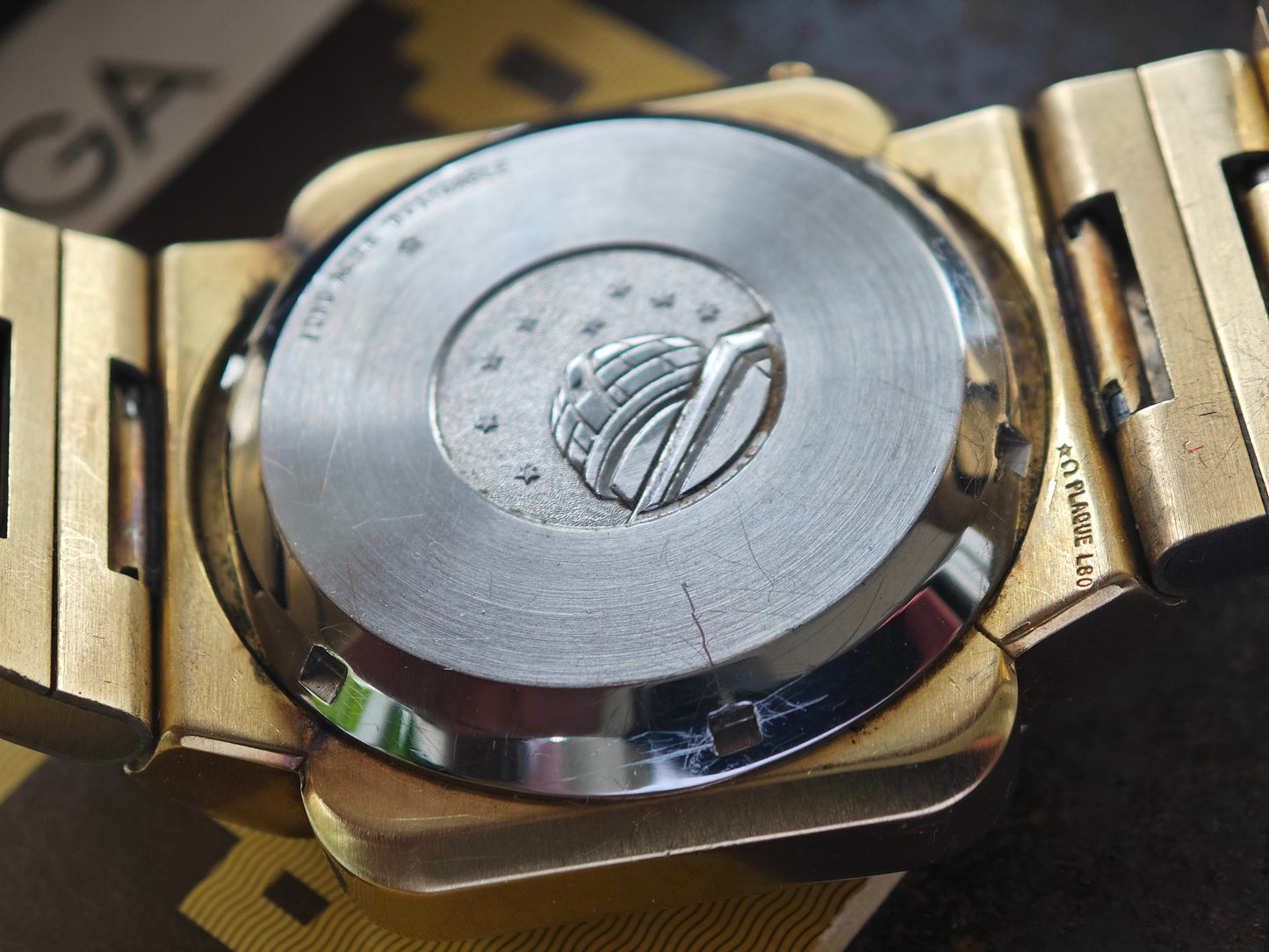 N.O.S. OMEGA Time Computer TC3 LED cal. 1602 gold plated Full Set 1977 - New Module