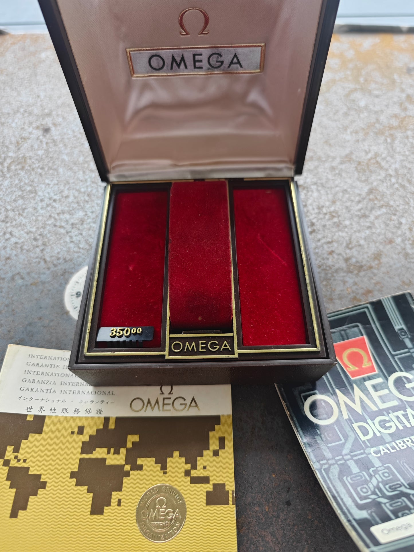 N.O.S. OMEGA Time Computer TC3 LED cal. 1602 gold plated Full Set 1977 - New Module