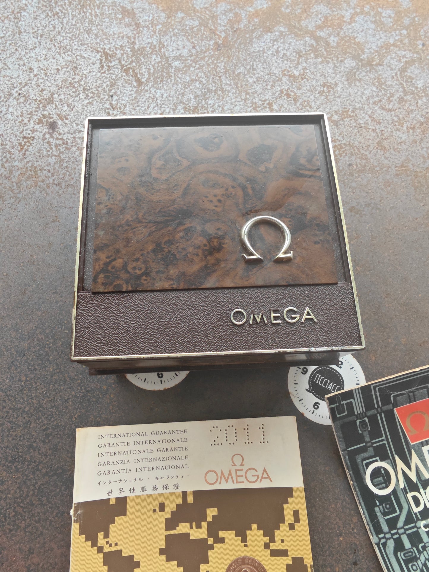 N.O.S. OMEGA Time Computer TC3 LED cal. 1602 gold plated Full Set 1977 - New Module