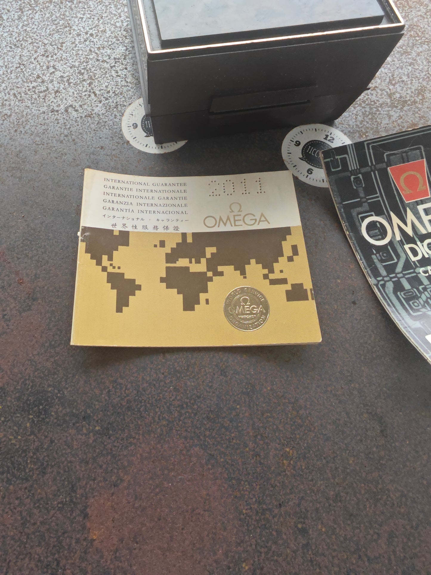 N.O.S. OMEGA Time Computer TC3 LED cal. 1602 gold plated Full Set 1977 - New Module