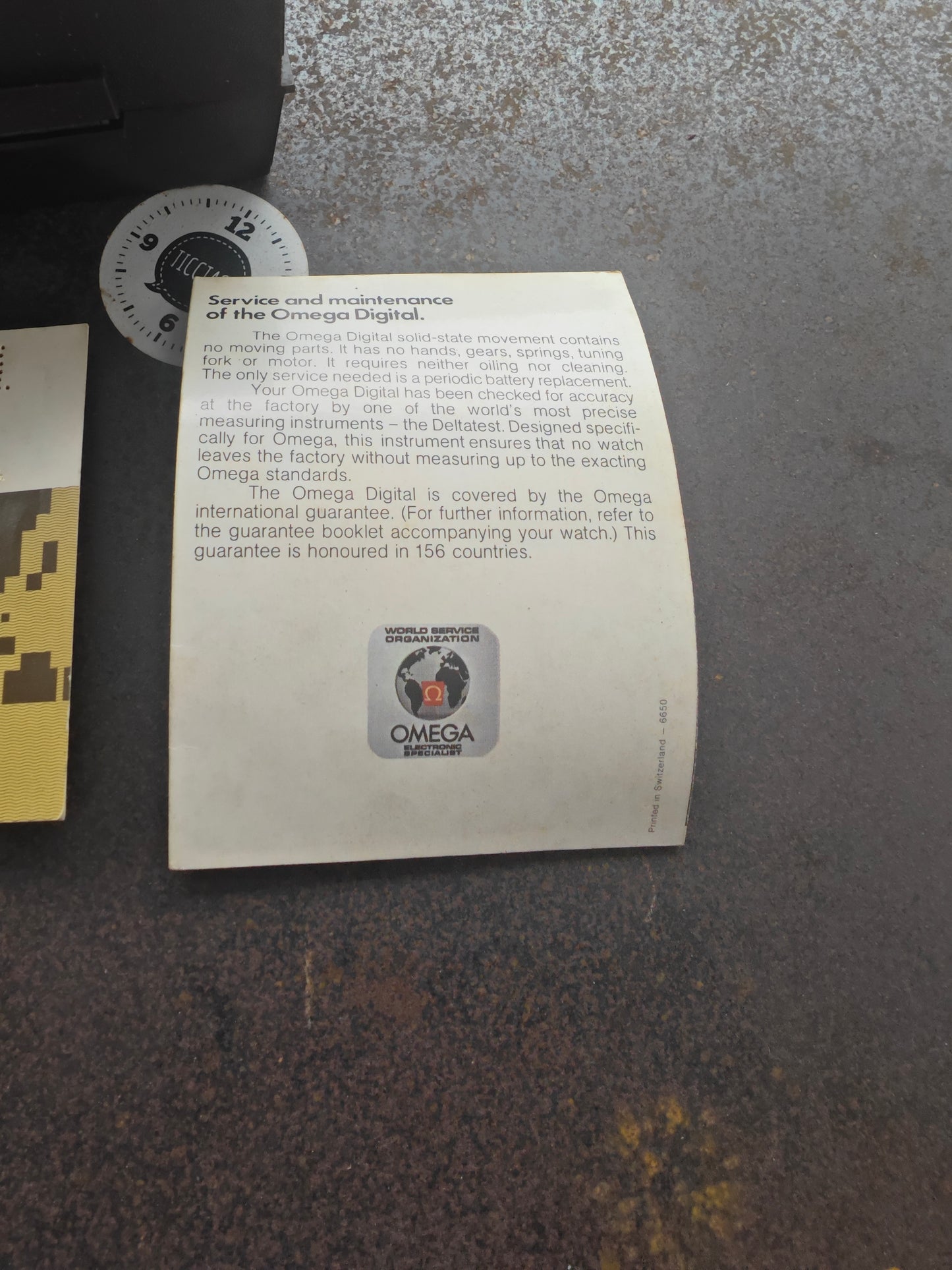 N.O.S. OMEGA Time Computer TC3 LED cal. 1602 gold plated Full Set 1977 - New Module