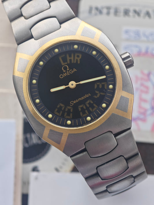 Extremly Rare Titanium OMEGA SEAMASTER Polaris Multi Functional Full SET