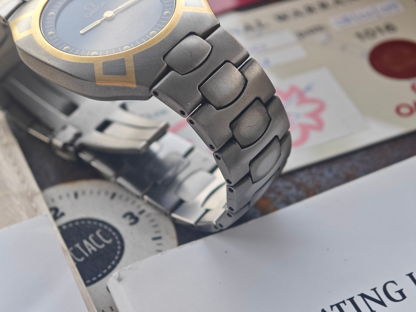 Extremly Rare Titanium OMEGA SEAMASTER Polaris Multi Functional Full SET