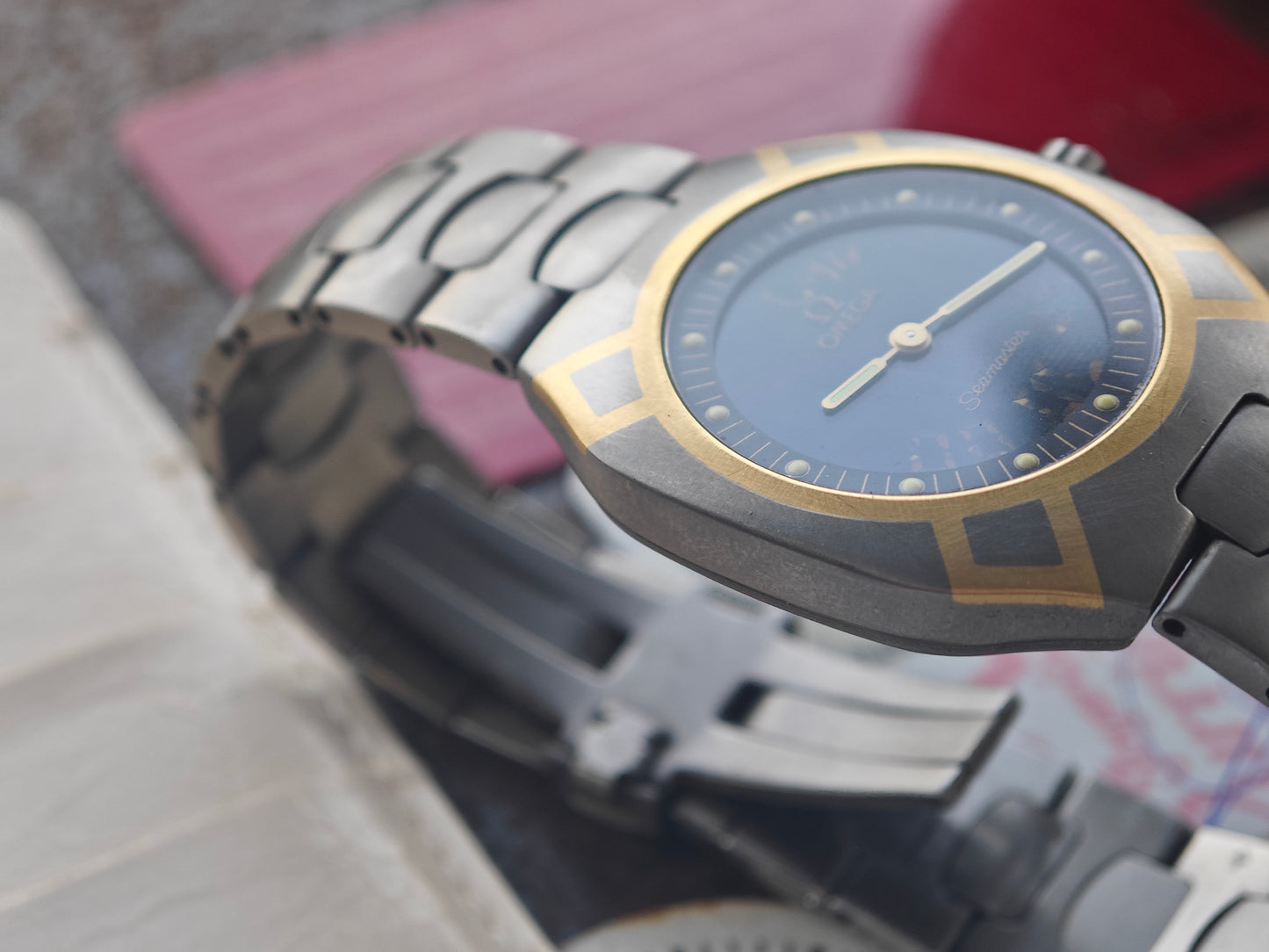 Extremly Rare Titanium OMEGA SEAMASTER Polaris Multi Functional Full SET