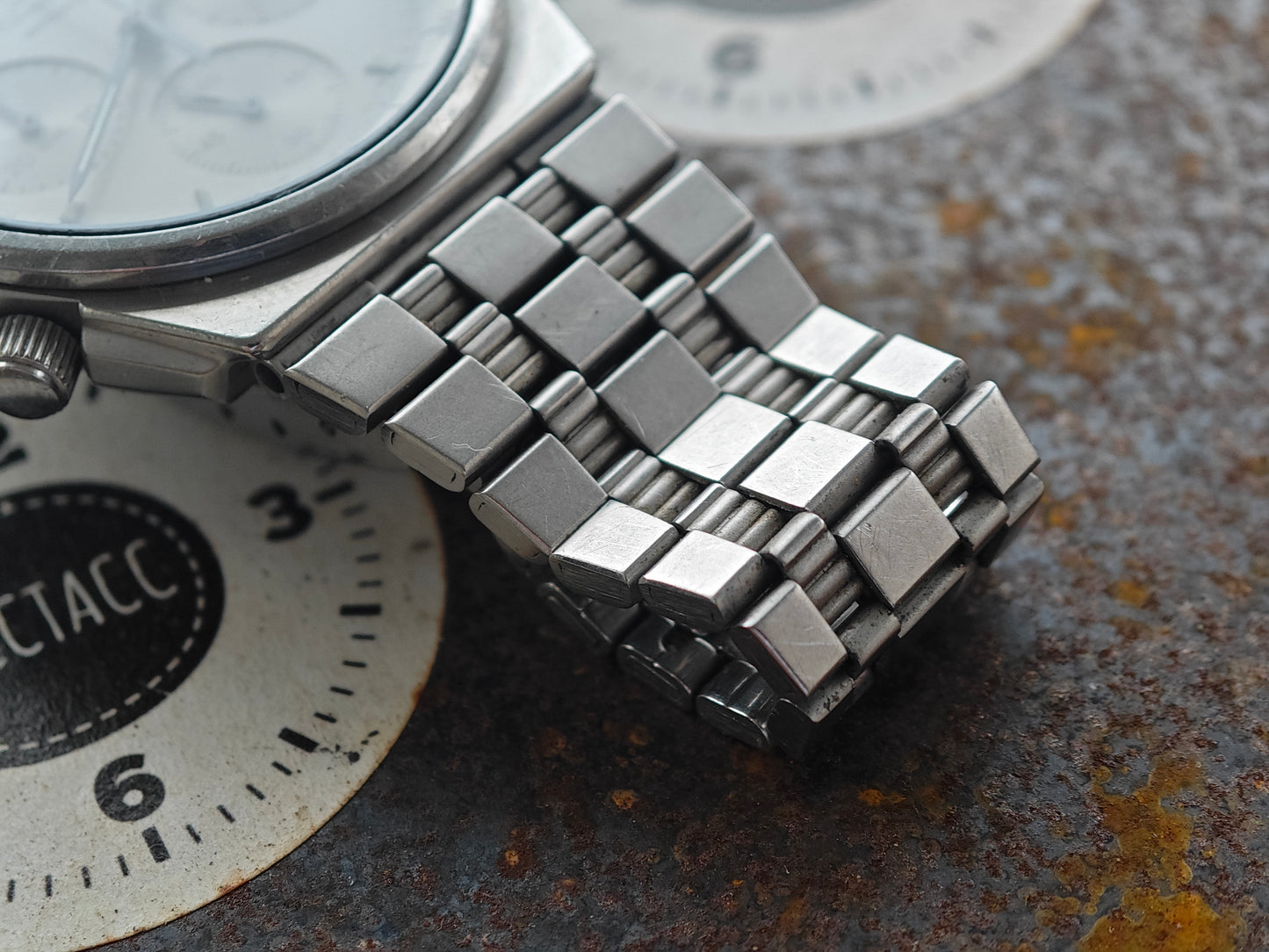 Rare SEIKO Grey Ghost 7a28-7079 with long 19cm bracelet