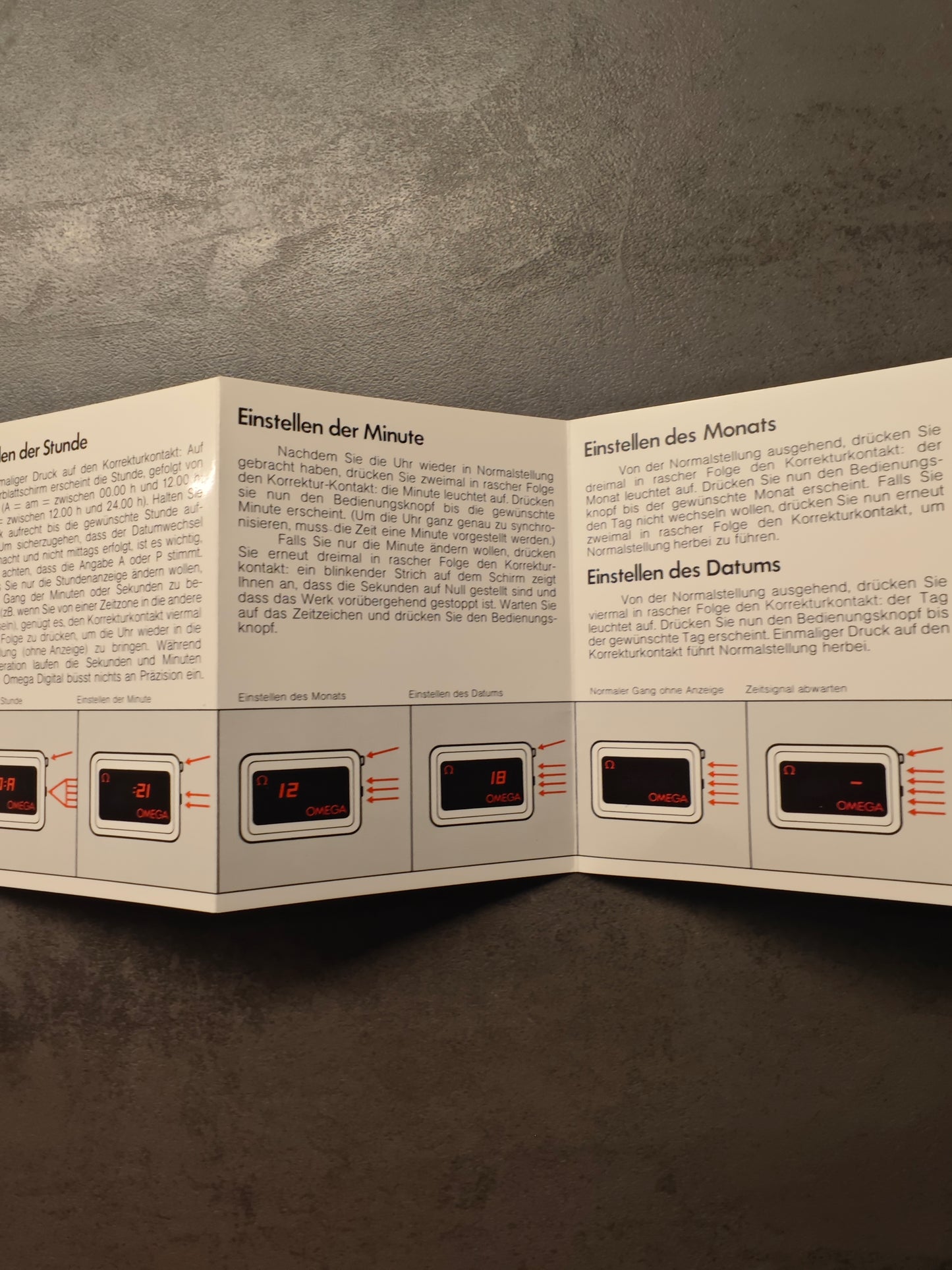 Ultra Rare Manual for the OMEGA Digital LED Caliber 1602 Like TC3 or Constellation