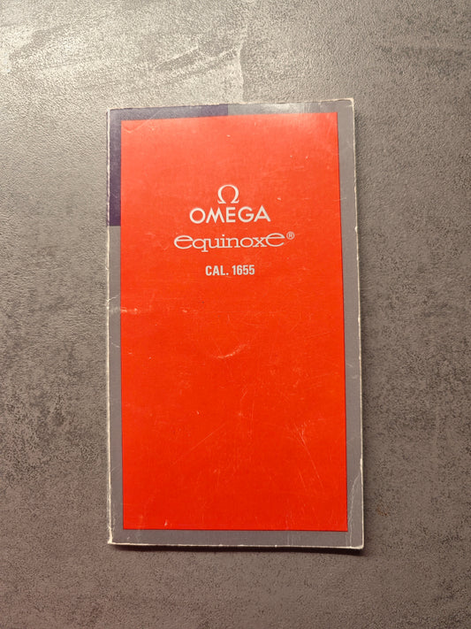 Extremely Rare Manual for the OMEGA Equinoxe - 4 languages - 104 Pages