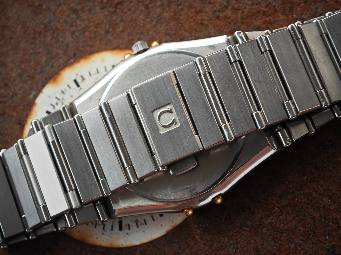 OMEGA Constellation Bicolor Gold / Black with 18,0 cm bracelet