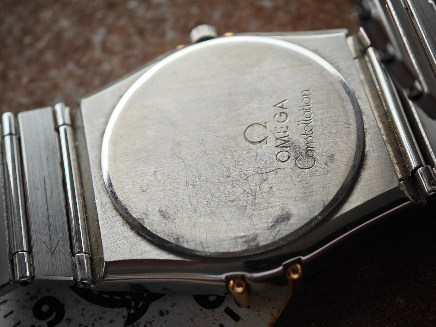 OMEGA Constellation Bicolor Gold / Black with 18,0 cm bracelet