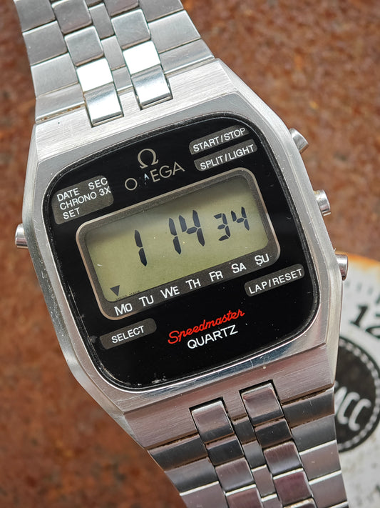 OMEGA Quartz LCD Stainless Steel