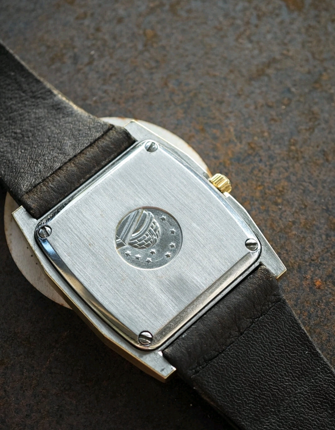 OMEGA Constellation & OMEGA Black Strap & Buckle Goldplated Bicolor - super MINT conditions