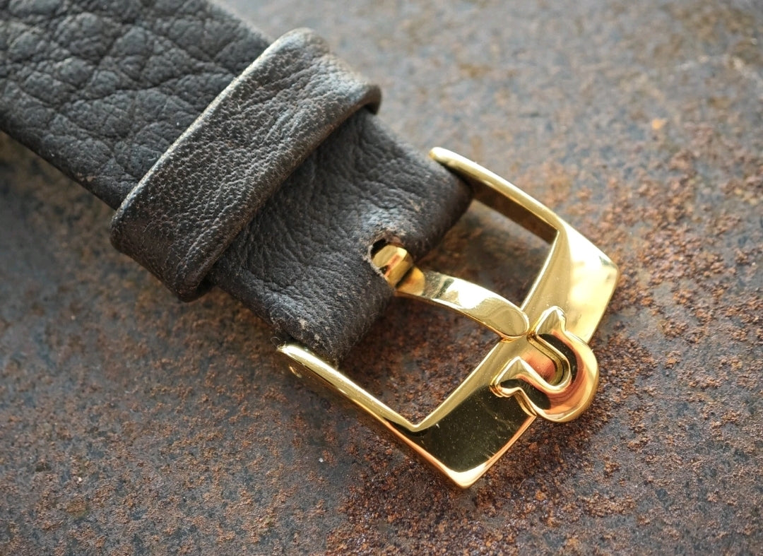 OMEGA Constellation & OMEGA Black Strap & Buckle Goldplated Bicolor - super MINT conditions