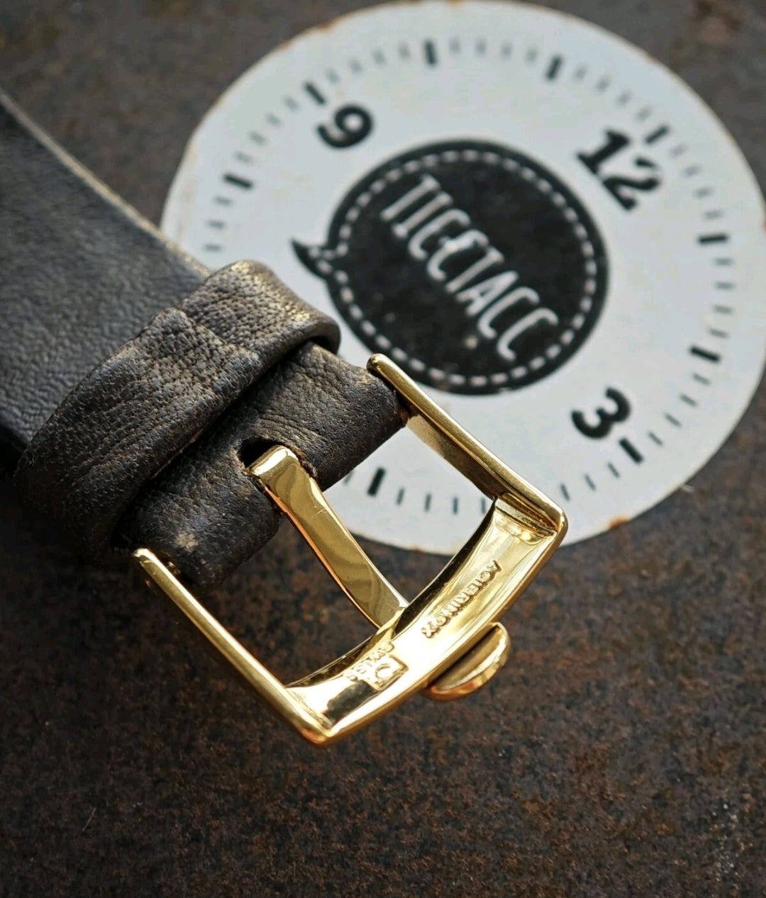 OMEGA Constellation & OMEGA Black Strap & Buckle Goldplated Bicolor - super MINT conditions