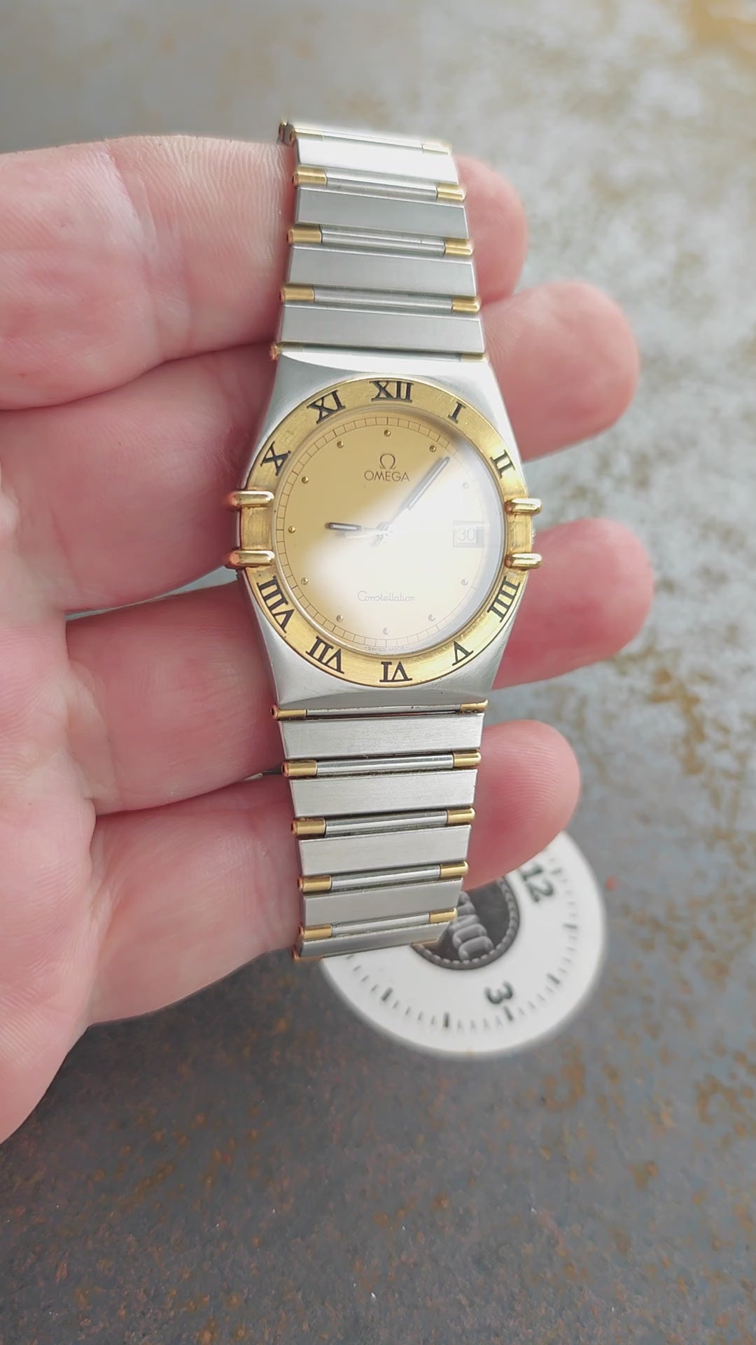 Perfect OMEGA Constellation Manhattan bicolor with bicolor